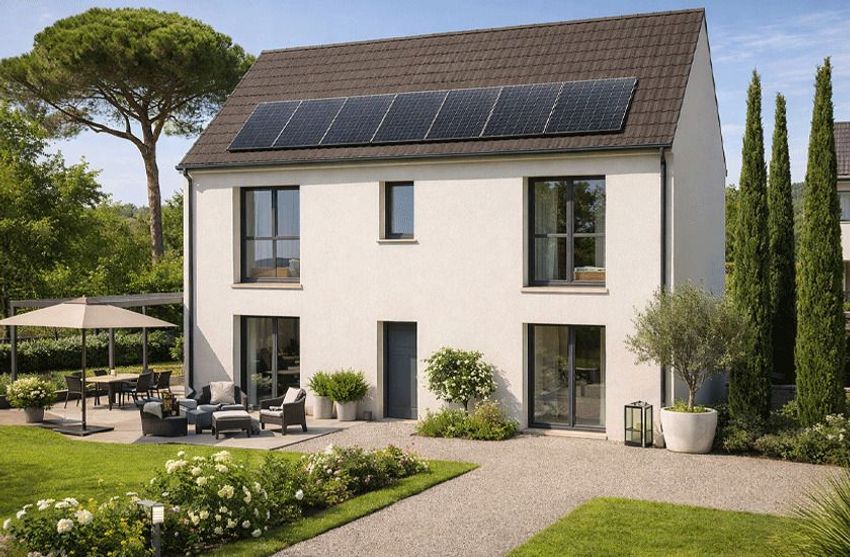 Image Façade à  maison individuelle de Milly-la-Forêt