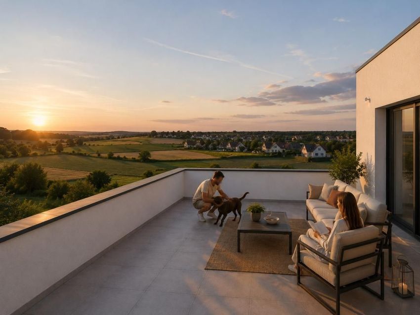 Image Terrasse à  maison individuelle de Aschbach