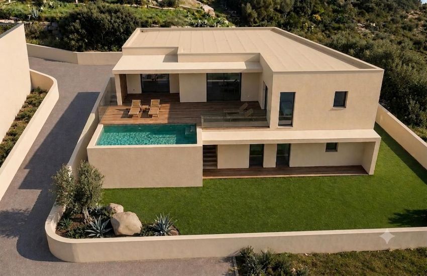Image Piscine à  maison individuelle de Furiani