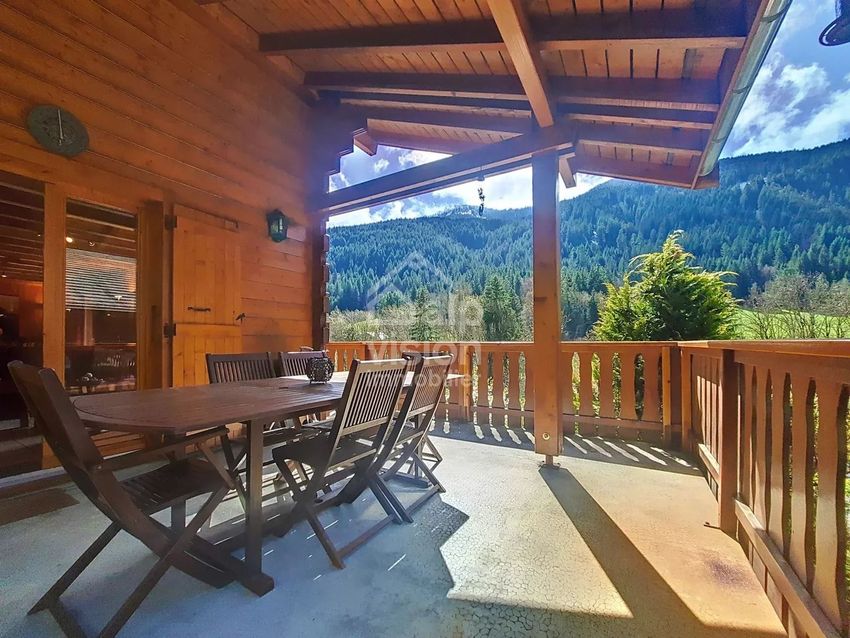 Image Terrasse à  chalet de montagne de Abondance