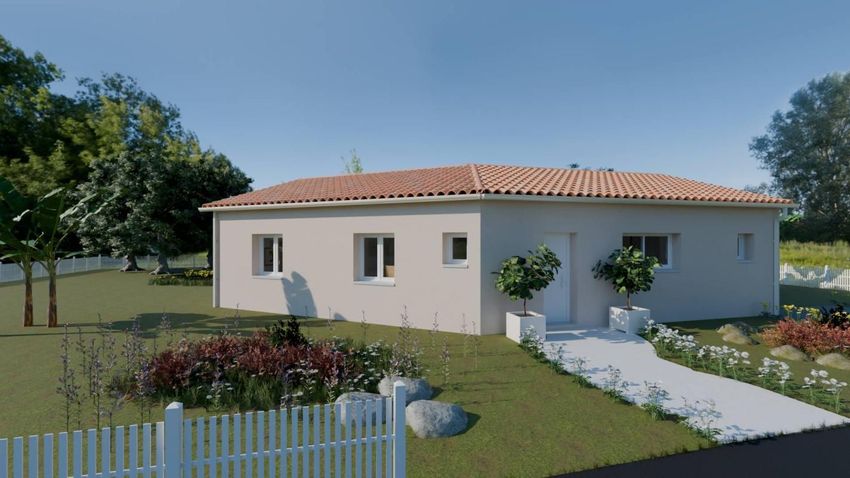 Image Façade à  maison individuelle de Brens