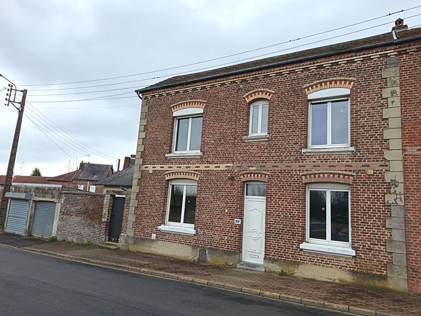 Image Façade à  maison mitoyenne de Bohain-en-Vermandois