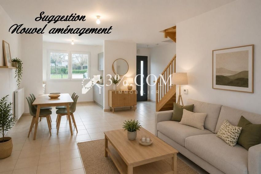 Image Salon à  maison individuelle de Sautron
