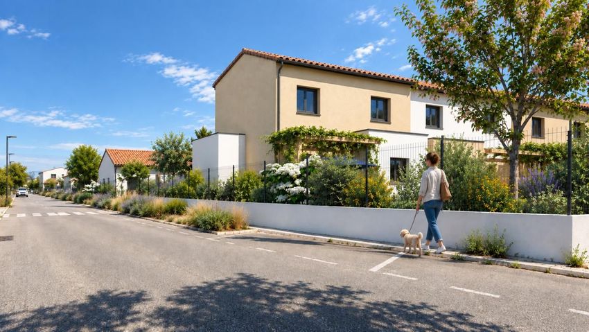 Image Façade à  maison individuelle de Valence