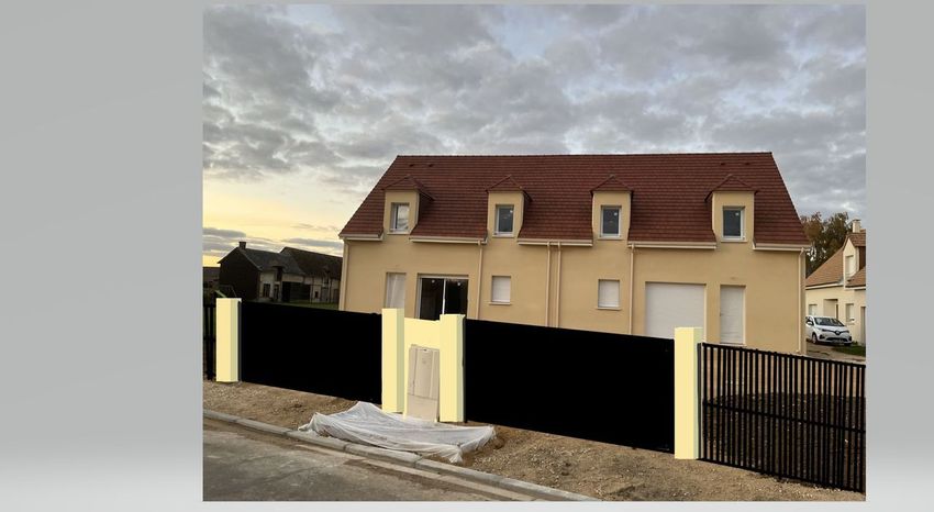 Image Façade à  maison individuelle de Serville