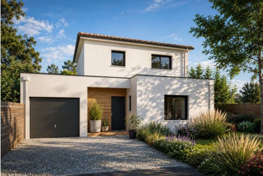 Image Façade à  maison individuelle de Saint-Aignan-Grandlieu