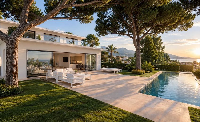 Image Piscine à  villa de Roquebrune-Cap-Martin