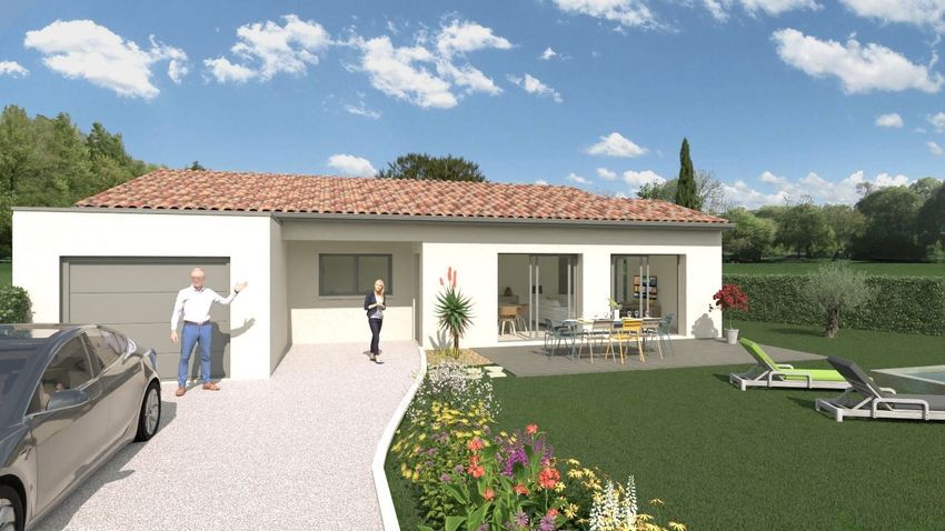 Image Façade à  maison individuelle de Allan