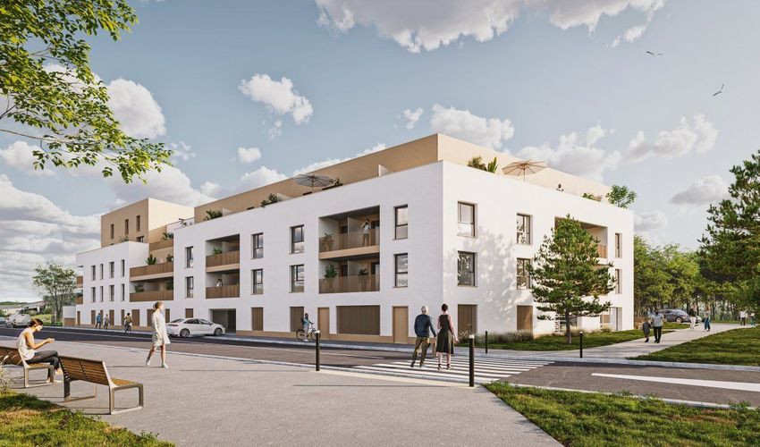Image Vue à programme neuf de Sans numéro Rue Jean Moulin