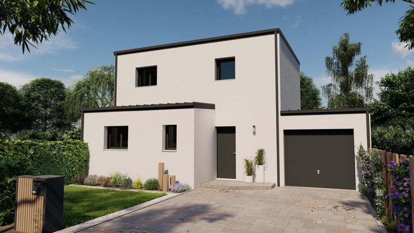 Image Façade à  maison individuelle de Sucé-sur-Erdre