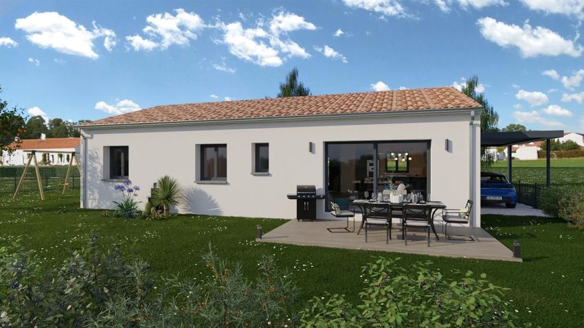 Image Façade à  maison individuelle de Baziège