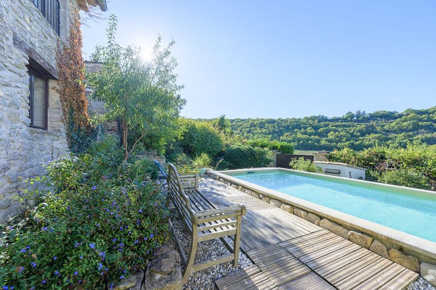 Image Piscine à  maison mitoyenne de Auribeau