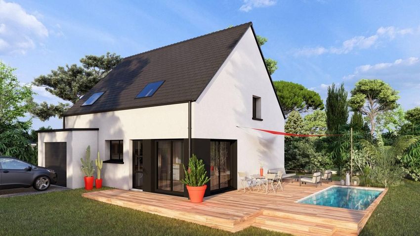 Image Façade à  maison individuelle de Monterblanc