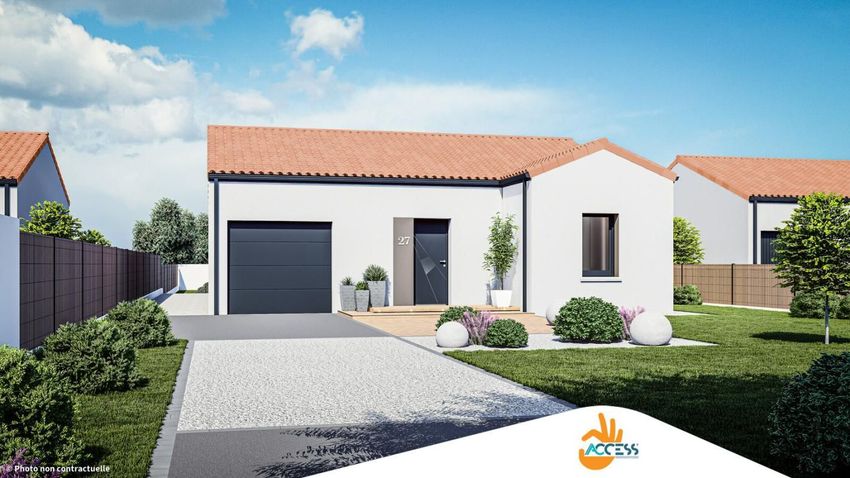 Image Façade à  maison individuelle de Chanverrie