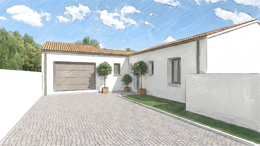 Image Façade à  maison individuelle de Aytré