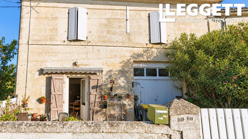 Image Façade à  maison mitoyenne de Nersac