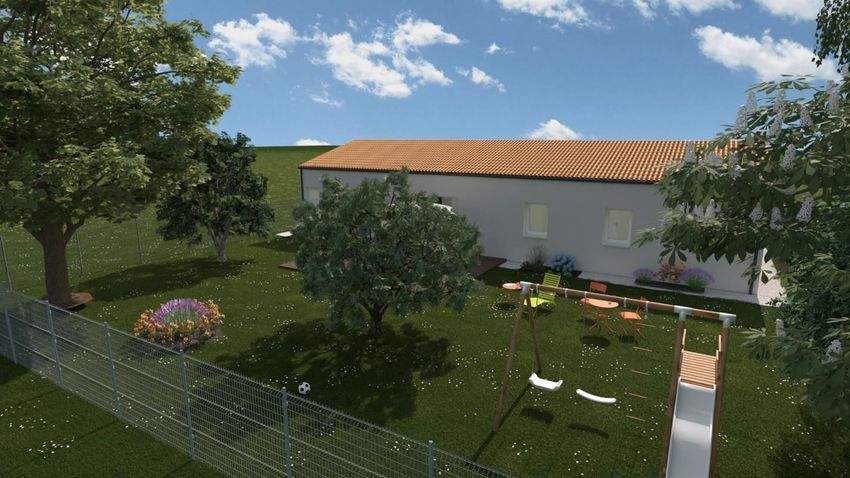 Image Façade à  maison individuelle de Meursac