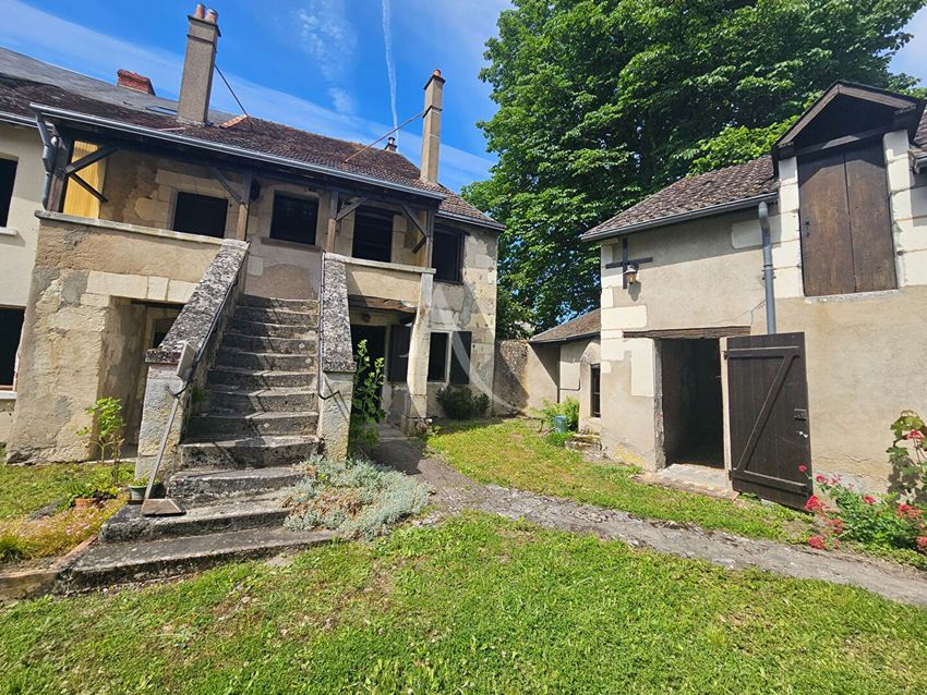 Image Façade à  maison mitoyenne de Châtillon-sur-Indre