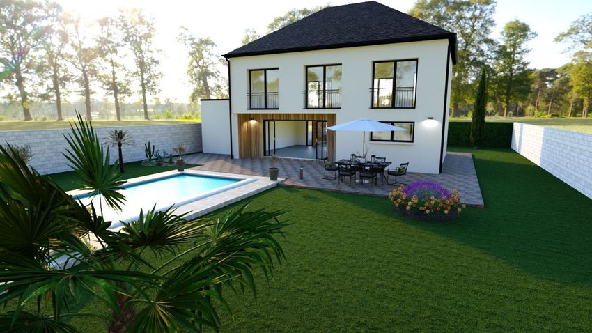 Image Piscine à  maison individuelle de Nézel