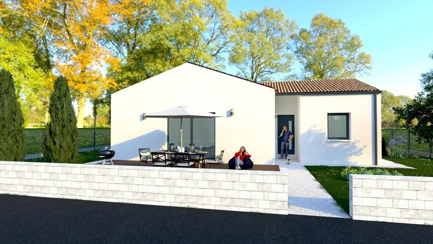 Image Façade à  maison individuelle de Fontcouverte