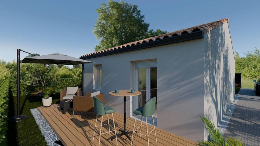 Image Façade à  maison individuelle de Coëx