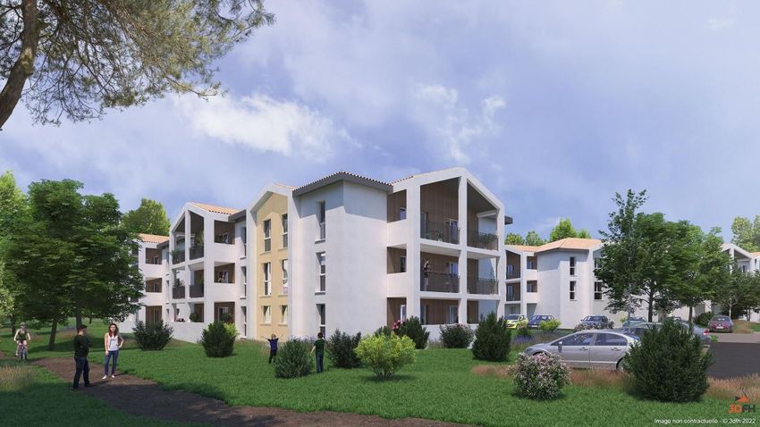 Image Façade à appartement de Saint-Vincent-de-Tyrosse