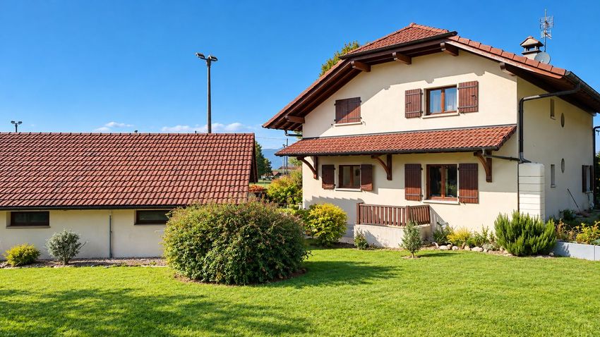 Image Façade à  maison individuelle de Neydens