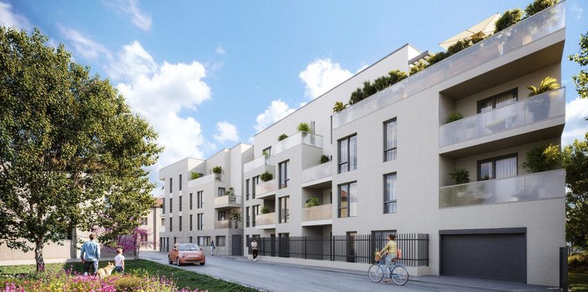 Image Façade à programme neuf de 15 Route de Lyon