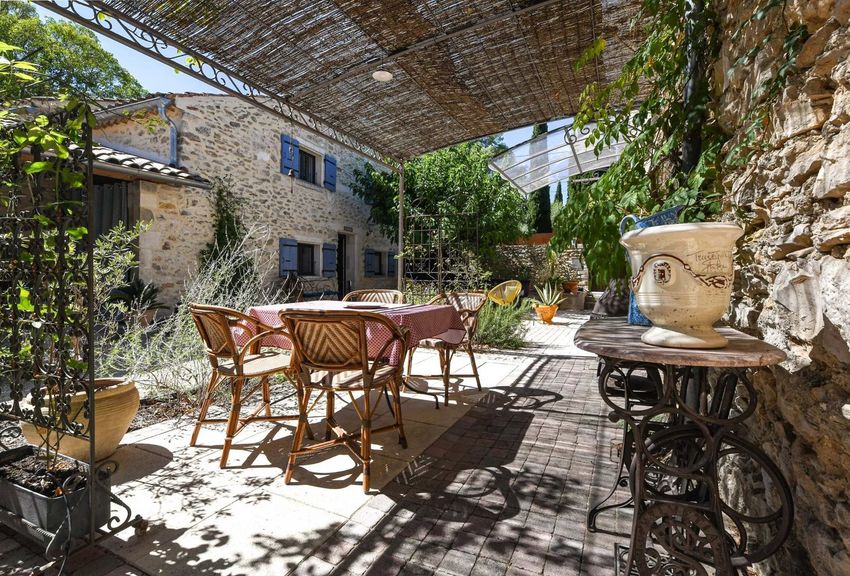 Image Terrasse à  maison de village de Uzès