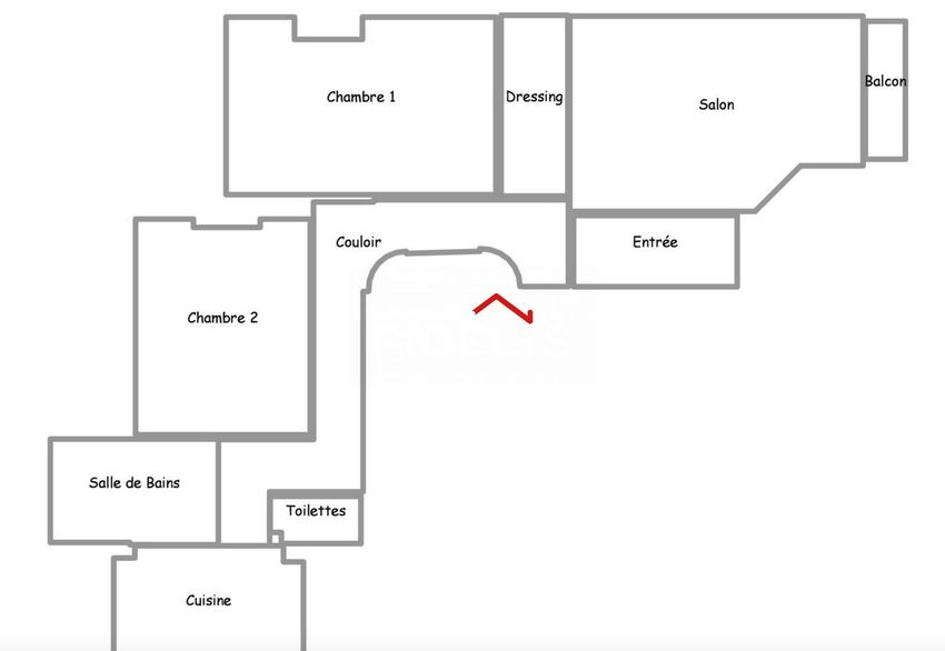 Image Plan à appartement de Muette Nord