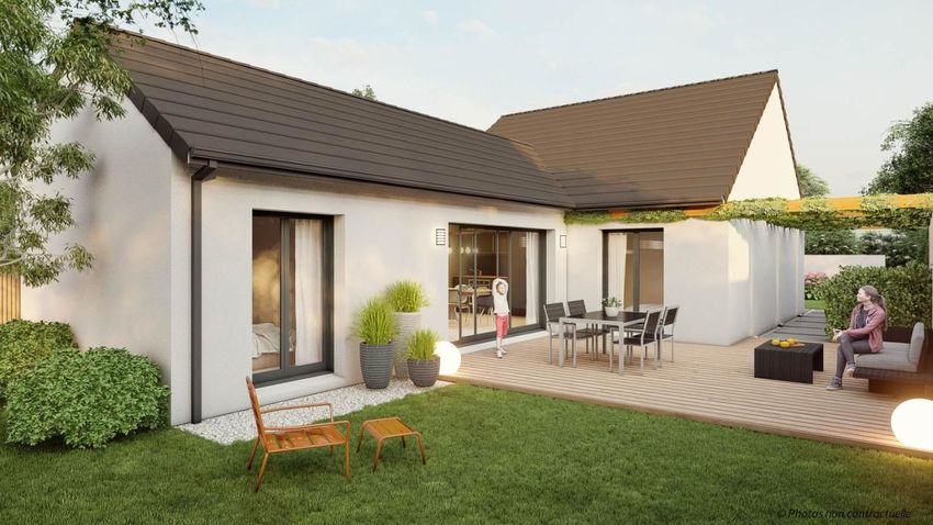 Image Façade à  maison individuelle de Ermenonville-la-Petite