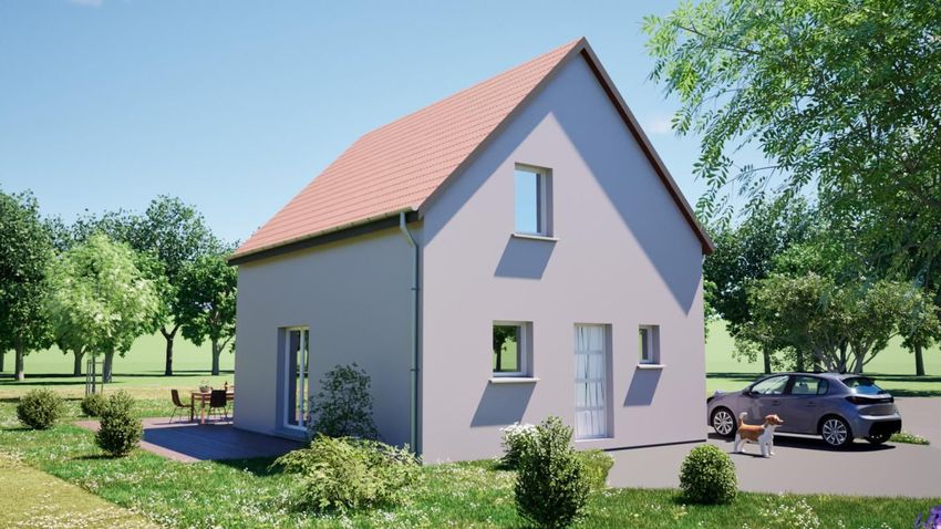 Image Façade à  maison individuelle de Bruebach