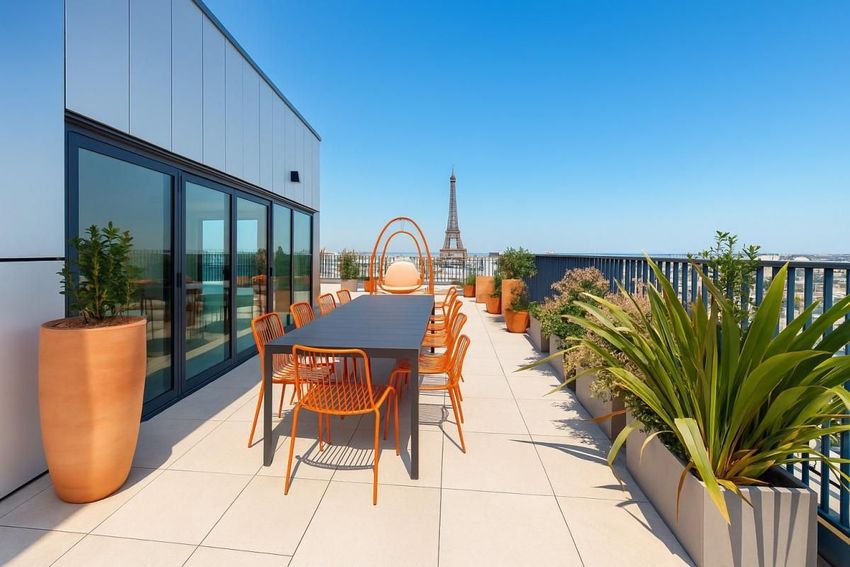 Image Terrasse à appartement de Cambronne-Garibaldi