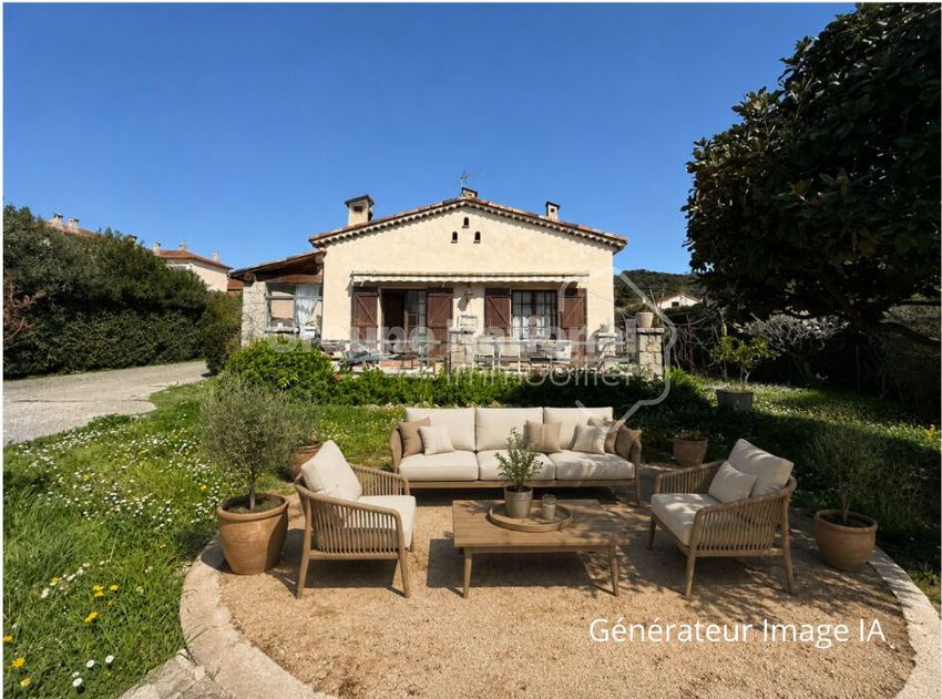 Image Façade à  maison individuelle de Pégomas