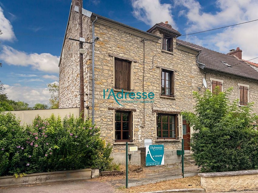 Image Façade à  maison mitoyenne de Brueil-en-Vexin