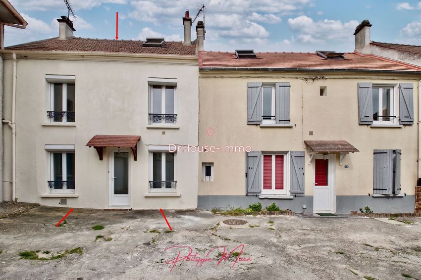 Image Façade à  maison jumelée de Thieux