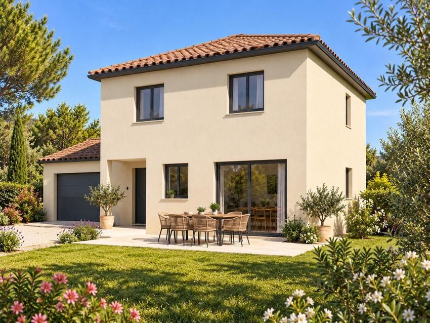 Image Façade à  maison individuelle de L'Isle-sur-la-Sorgue