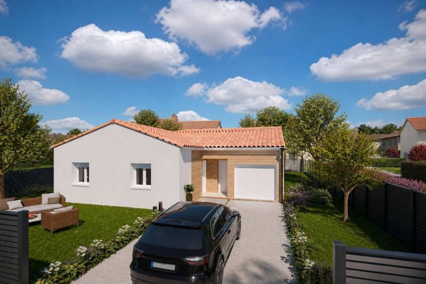 Image Façade à  maison individuelle de Bernac