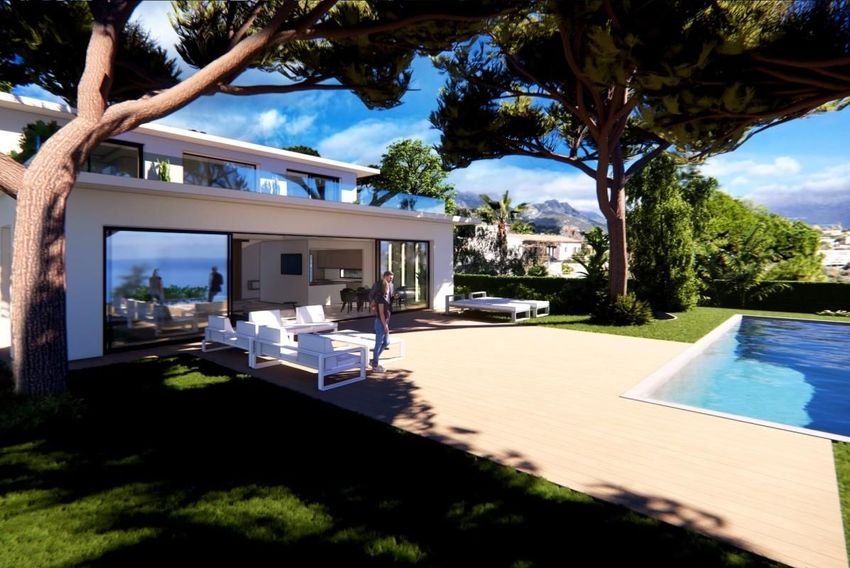 Image Façade à  maison individuelle de Roquebrune-Cap-Martin