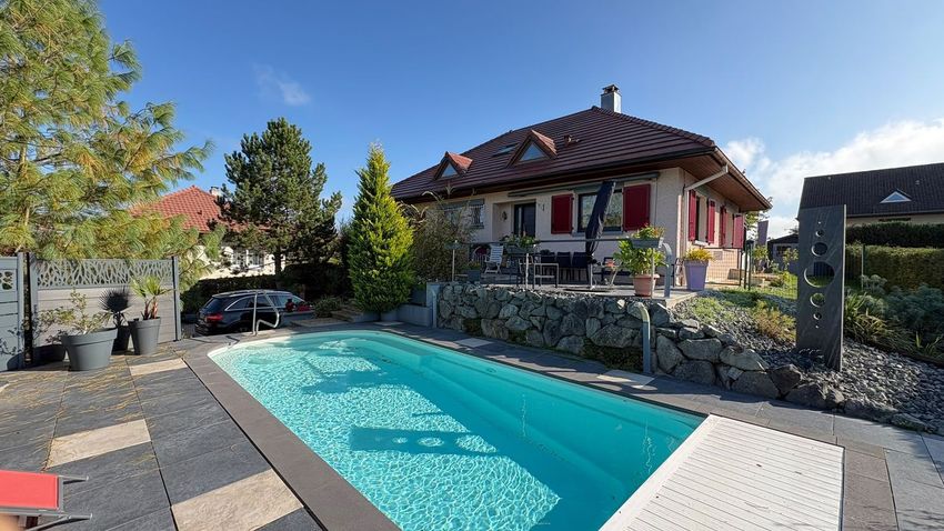 Image Piscine à  maison individuelle de Nommay