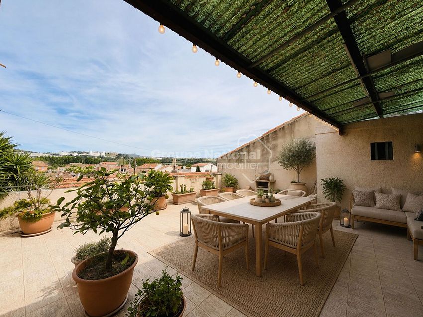 Image Terrasse à  maison individuelle de Marseille 16e Arrondissement