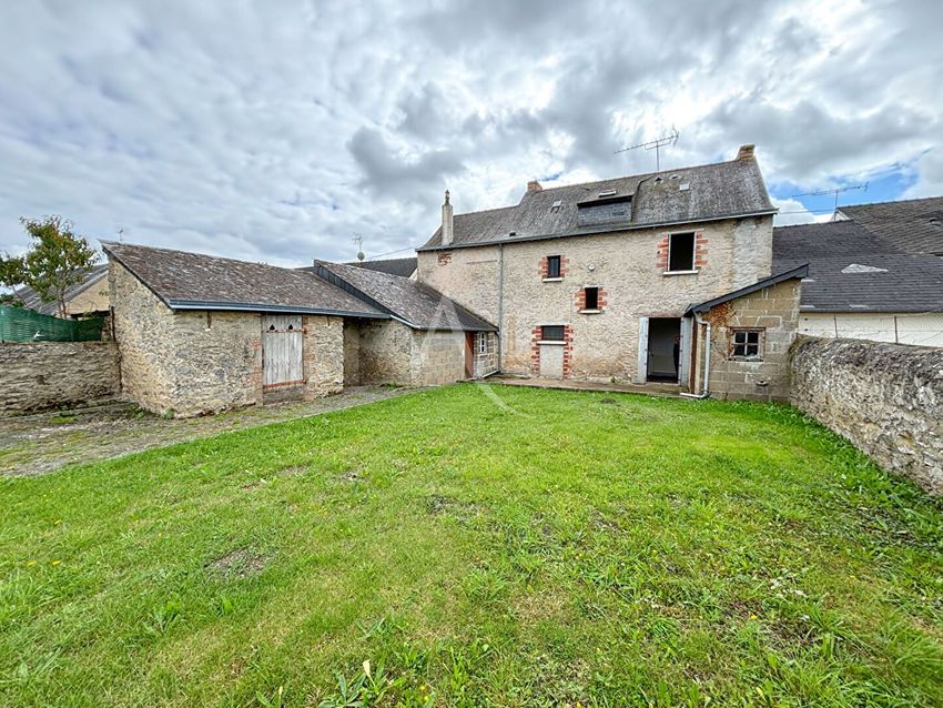 Image Façade à  maison mitoyenne de Grez-en-Bouère