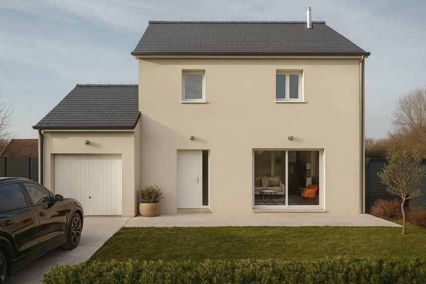 Image Façade à  maison individuelle de Cagny