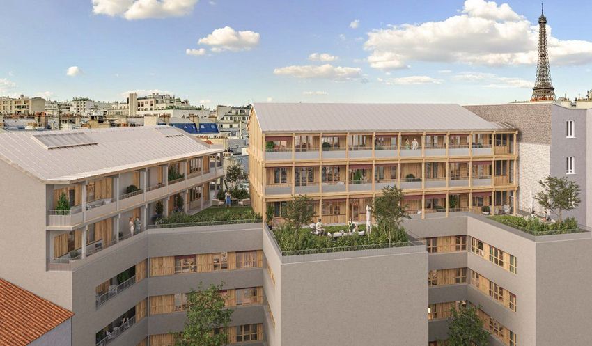 Image Vue à programme neuf de 19 Rue de Passy