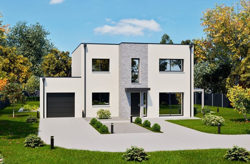 Image Façade à  maison individuelle de Janville-sur-Juine