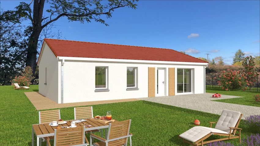 Image Façade à  maison individuelle de Vendat
