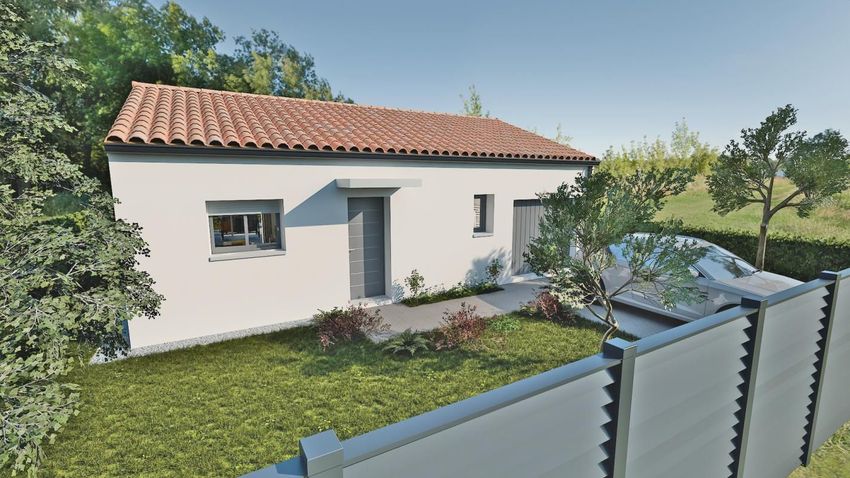Image Façade à  maison individuelle de Bellevigny