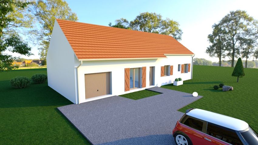 Image Façade à  maison individuelle de Allouis