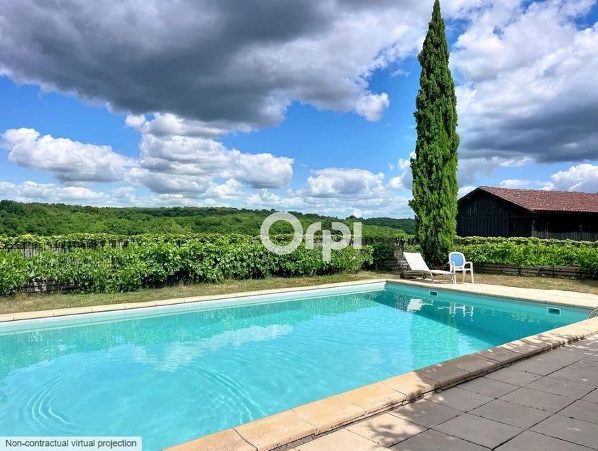 Image Piscine à  maison individuelle de Queyssac