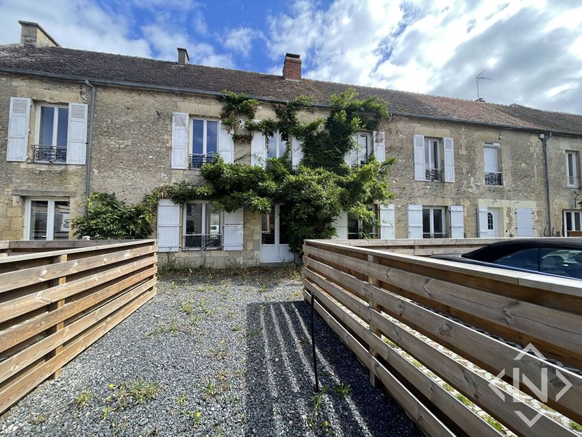 Image Façade à  maison mitoyenne de Biéville-Beuville